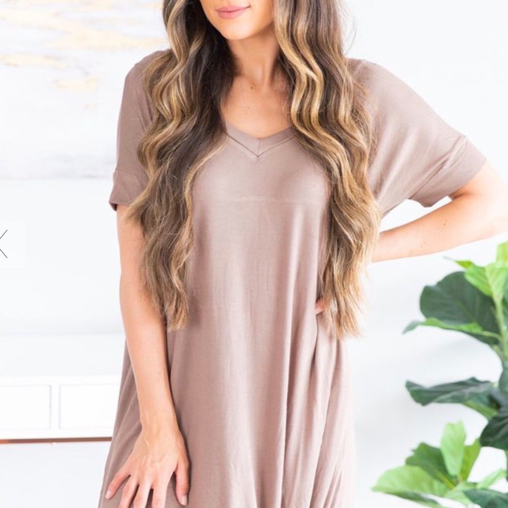 🌷New Listing🌷NWT Mocha Chill Dress - Picture 3 of 5